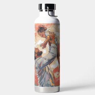 Moderne abstrakte Vater-und-Kind-Malerei Trinkflasche