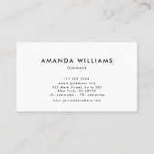 Moderne Abstrakte Visitenkarte (Rückseite)