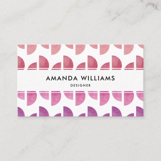 Moderne Abstrakte Visitenkarte (Vorderseite)