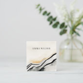 Moderne Abstrakte Visitenkarte (Stehend Vorderseite)