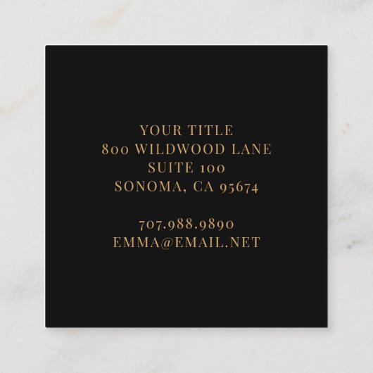 Moderne Abstrakte Visitenkarte (Rückseite)