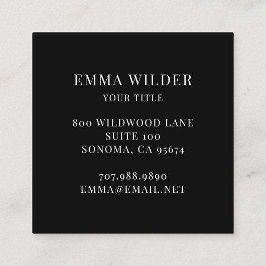 Moderne Abstrakte Visitenkarte (Rückseite)