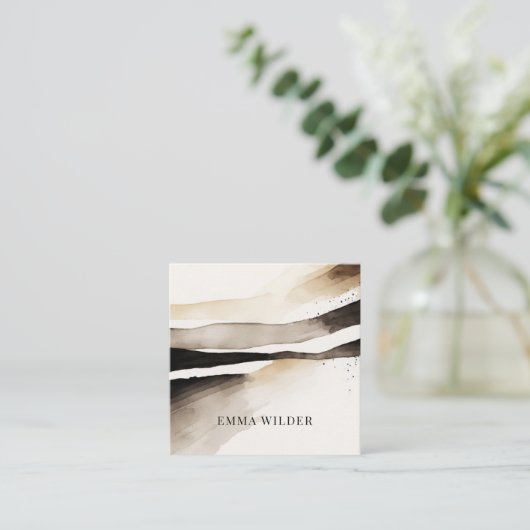 Moderne Abstrakte Visitenkarte (Stehend Vorderseite)