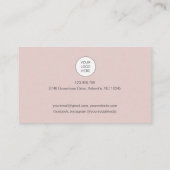 Moderne abstrakte Visitenkarte mit QR-Code und Log (Rückseite)