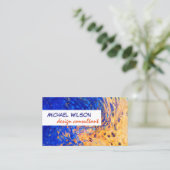 moderne abstrakte Visitenkartenvorlage Visitenkarte (Stehend Vorderseite)