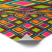 Moderne Abstrakte Visuelle Vielfalt farbenfroh Poster (Ecke)