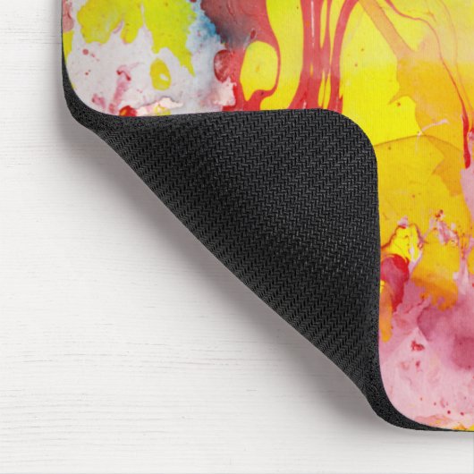 Moderne Abstrakte Vorlage Rot Gelb Blau Grün Mousepad (Ecke)