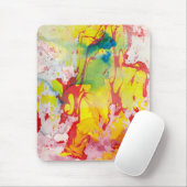 Moderne Abstrakte Vorlage Rot Gelb Blau Grün Mousepad (Mit Mouse)