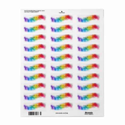 Moderne Abstrakte Vorlagenstromfarben (Vorne)