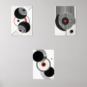 Moderne Abstrakte Wall Art Poster-Sets Bilderwand Sets (Vorderseite)