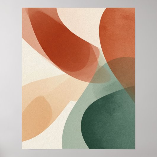 Moderne Abstrakte Wall Art Print Poster (Vorne)