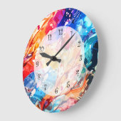 Moderne, Abstrakte Wandleuchten Große Wanduhr (Winkel)