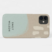 MODERNE ABSTRAKTE WASCHBLAU KRAFT SCANDI RUSTIK Case-Mate iPhone HÜLLE (Rückseite (Horizontal))