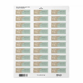 MODERNE ABSTRAKTE WASSER CHIC AQUA BLAUE KRAFT ADR (Vorne)