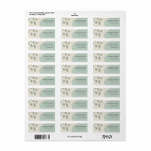 MODERNE ABSTRAKTE WASSER CHIC AQUA BLAUE KRAFT ADR (Vorne)
