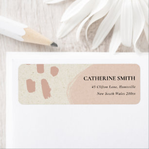 MODERNE ABSTRAKTE WASSER CHIC BLUSH PINK KRAFT ADR