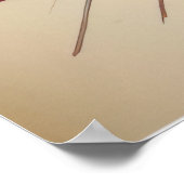 Moderne Abstrakte Wasserfarbe 3:2 Poster (Ecke)