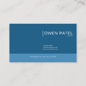 Moderne Abstrakte Wasserfarbe Aquamarin und türkis Visitenkarte (Rückseite)