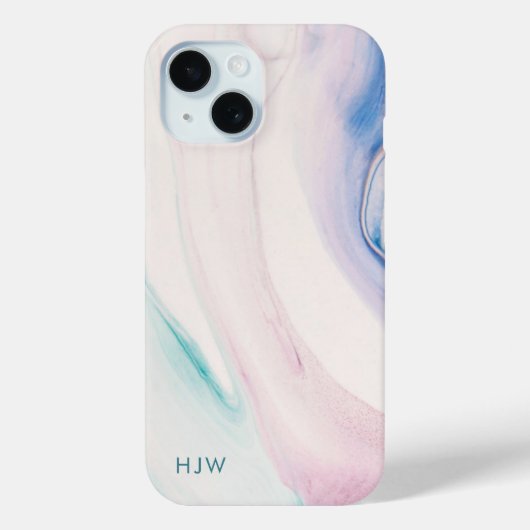 Moderne abstrakte Wasserfarbe-Handyhülle Case-Mate iPhone Hülle (Rückseite)