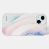 Moderne abstrakte Wasserfarbe-Handyhülle Case-Mate iPhone Hülle (Rückseite (Horizontal))
