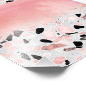 Moderne abstrakte Wasserfarbe und Marmordesign Fotodruck (Ecke)