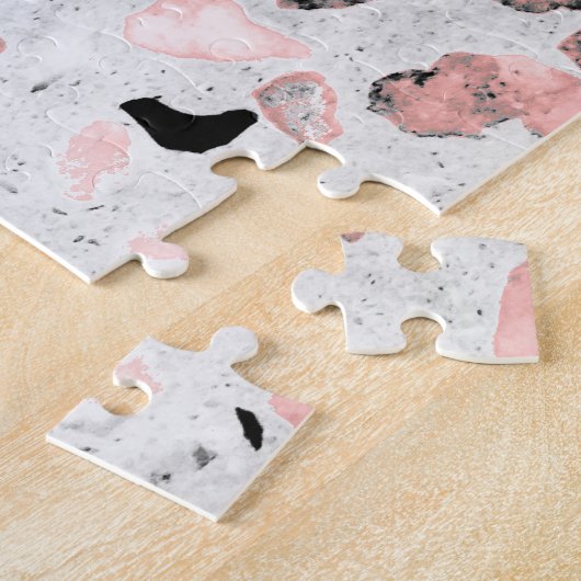 Moderne abstrakte Wasserfarbe und Marmordesign Puzzle (Seite)