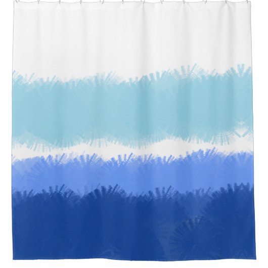 Moderne Abstrakte Wasserfarben Duschvorhang (Vorderseite)