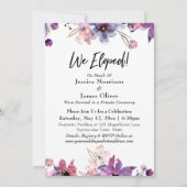 Moderne Abstrakte Wasserfarben Florals Wir haben g Einladung (Vorderseite)