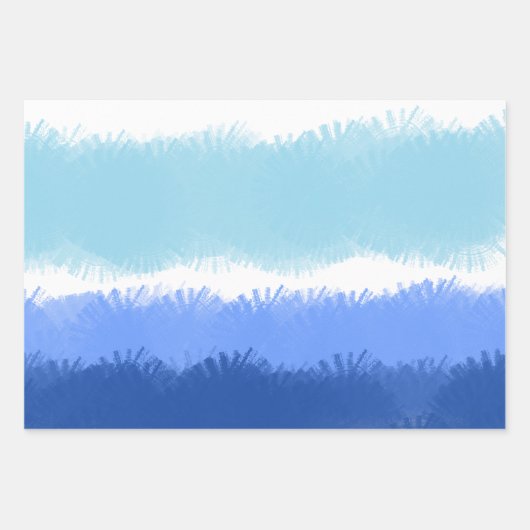 Moderne Abstrakte Wasserfarben Geschenkpapier Set (Vorderseite 3)