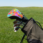 Moderne Abstrakte Wasserfarben Kunsttipps Golf Headcover (In SItu)