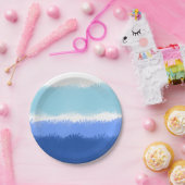 Moderne Abstrakte Wasserfarben Pappteller (Party)