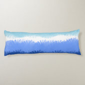 Moderne Abstrakte Wasserfarben Seitenschläferkissen (Rückseite)