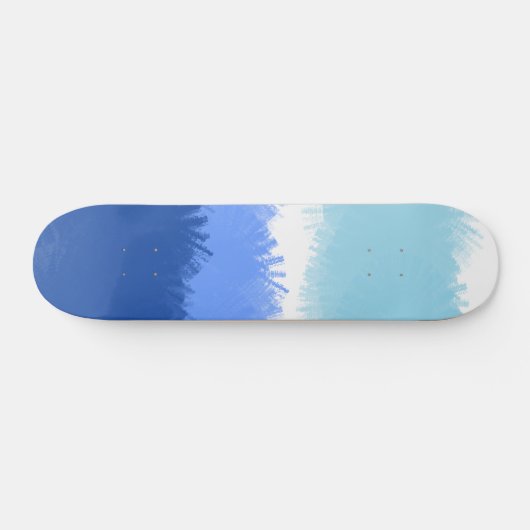 Moderne Abstrakte Wasserfarben Skateboard (Horizontal)