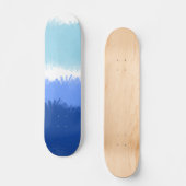 Moderne Abstrakte Wasserfarben Skateboard (Vorderseite)