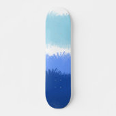 Moderne Abstrakte Wasserfarben Skateboard (Vorne)