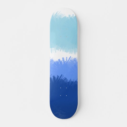 Moderne Abstrakte Wasserfarben Skateboard (Vorne)
