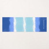 Moderne Abstrakte Wasserfarben Yogamatte (Vorderseite (Horizontal))