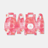 Moderne Abstrakte Wasserfarbenrosa Hochzeit Geschenkschachtel (Ungefaltet)