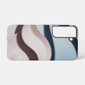 Moderne Abstrakte Wave Samsung Galaxy Hülle (Rückseite (Horizontal))