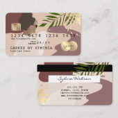 moderne abstrakte Weibchen Visitenkarte (Vorne/Hinten)