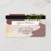 moderne abstrakte Weibchen Visitenkarte (Rückseite)