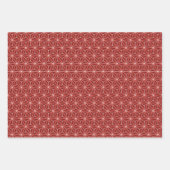 Moderne Abstrakte Weihnachten: Rot und Grün Geschenkpapier Set (Vorderseite 3)