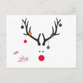 Moderne, abstrakte Weihnachtsbaummöbel Feiertagspostkarte (Vorderseite)