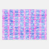 Moderne Abstrakte Weihnachtsbaummuster Wasserfarbe Geschenkpapier Set (Vorderseite)