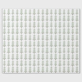 Moderne Abstrakte Weihnachtsbaumweiden Grün Geschenkpapier (Flach)