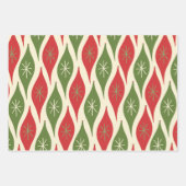 Moderne Abstrakte Weihnachtsschmuck aus dem Mittel Geschenkpapier Set (Vorderseite 2)