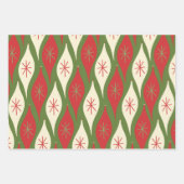 Moderne Abstrakte Weihnachtsschmuck aus dem Mittel Geschenkpapier Set (Vorderseite)