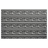 Moderne abstrakte Wellenmuster in Schwarz und Grau Stoff (Fat Quarter (45,7 x 55,9 cm))