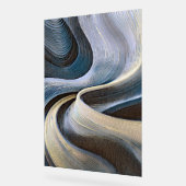 Moderne abstrakte wellige Texturdesign Acrylschild (Winkel)