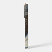 Moderne abstrakte wellige Texturdesign iPhone Hülle (Linke Seite)